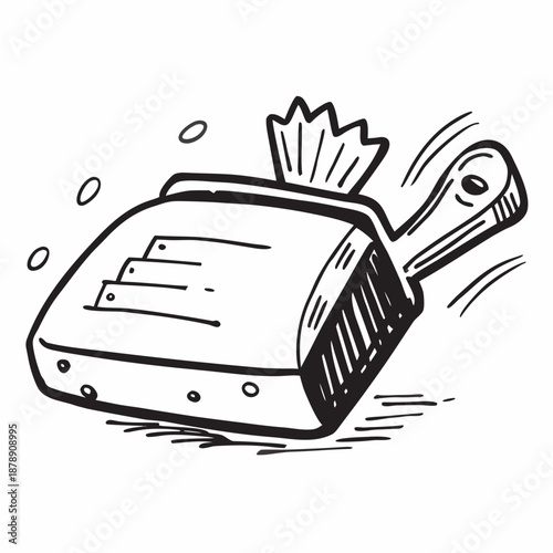 Vintage toaster illustration