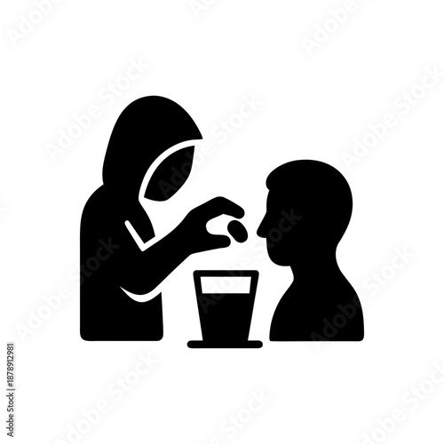 Drink Spiking Substance Icon