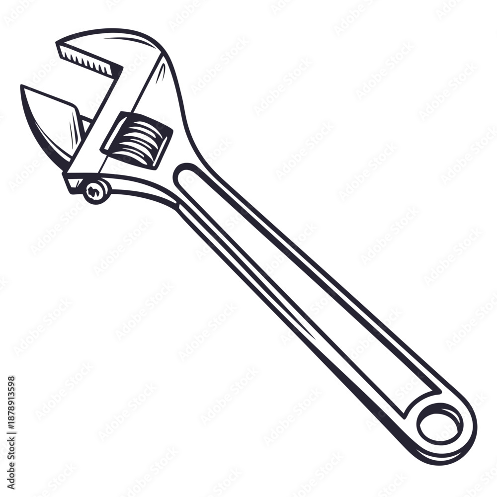 Obraz premium Adjustable wrench