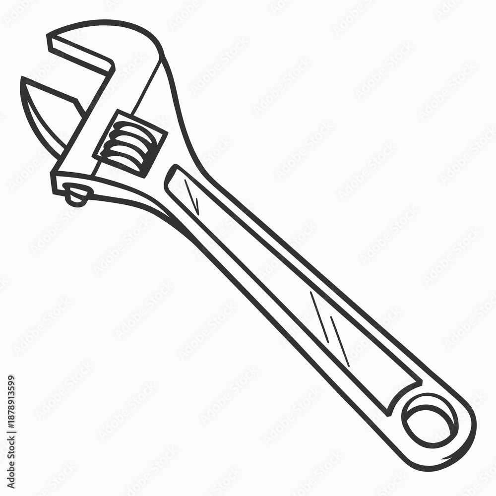 Obraz premium Adjustable wrench