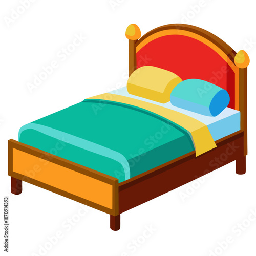 Colorful bed