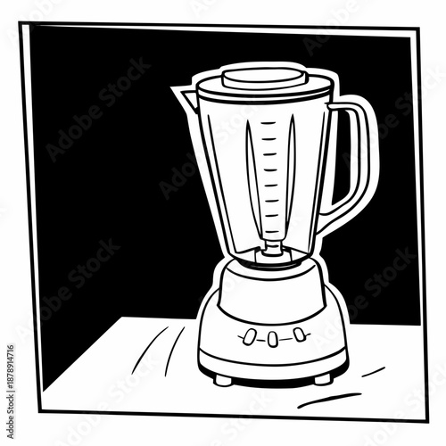 Black and white blender