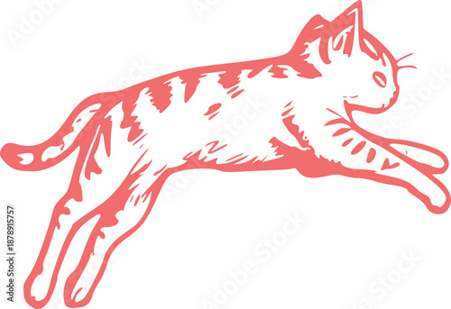 Cute Cat Illustration Graphic 