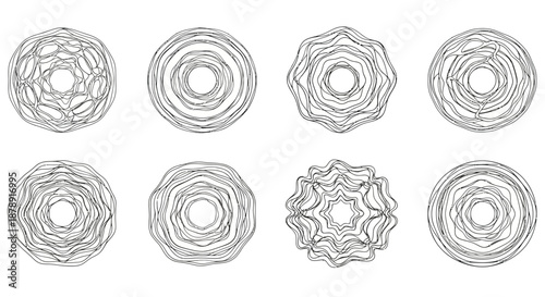 Abstract spiral designs