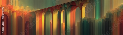 a bridge connecting silos symbolizing integrated thinking with abstract background, 8K, with blank space for text --chaos 20 --ar 7:2 --quality 2 --v 7 Job ID: 3f7d72b3-c3ab-4824-afae-f40f1f008d93