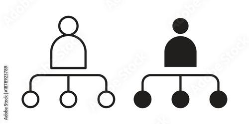 Department head icons suitable for infographics, websites and print media and interfaces. Line vector icon.