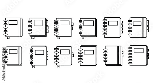 Series of electrical circuit diagrams Vector