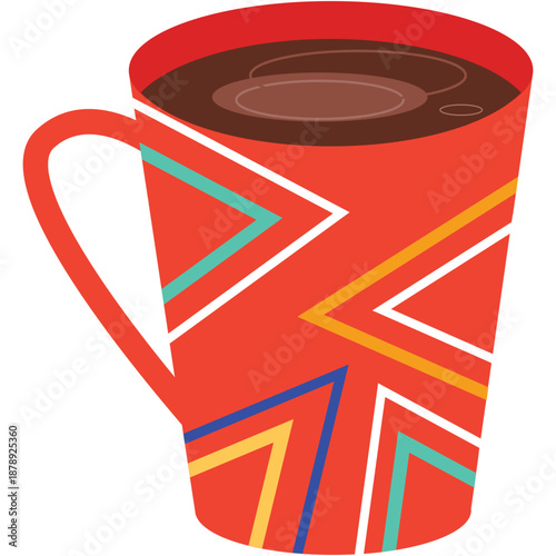 Coffee mug vector isolated cup icon on white