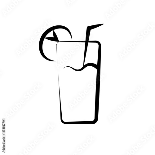Summer Hand Drawing on element with white background