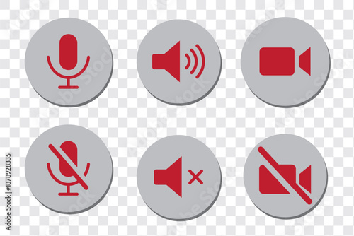 Sound control simplicity with mute options for your project sounds, volume up and down icons in a clean, modern style for apps and websites.