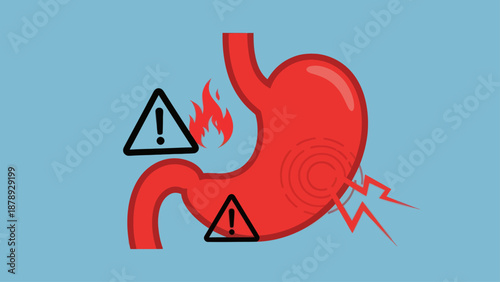 Warning signs of stomach pain and digestive issues.