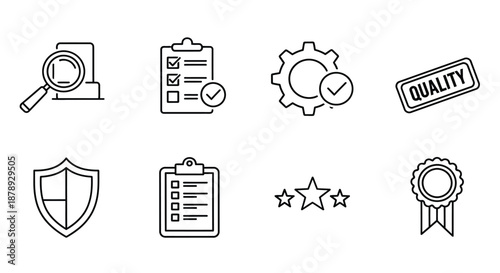 Quality assurance icons