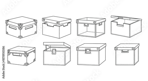 Various storage box designs