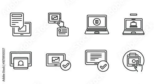 Digital document management icons