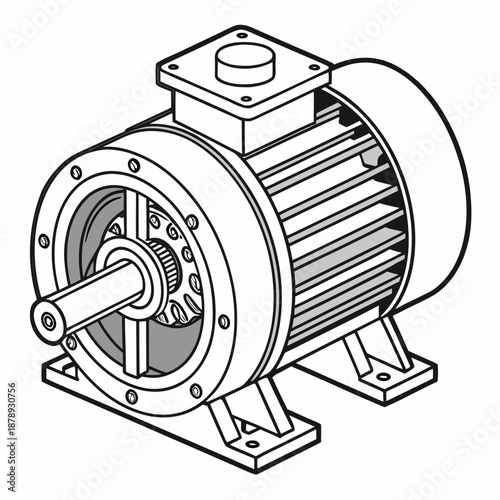 Industrial electric motor