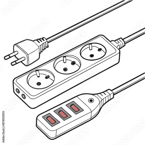 Electric power strip with usb ports