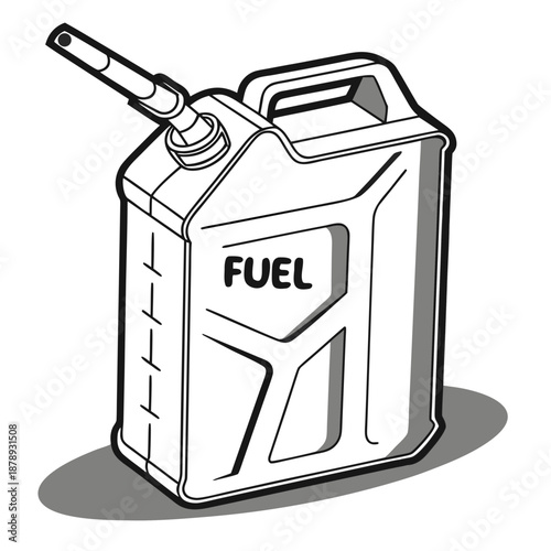 Fuel can illustration