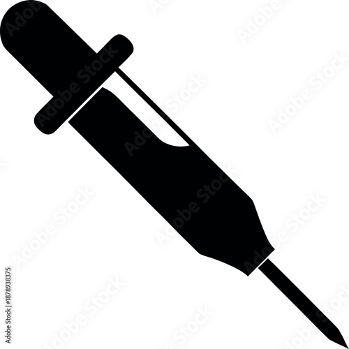 Rubber Bulb Pipette Laboratory Tool Icon