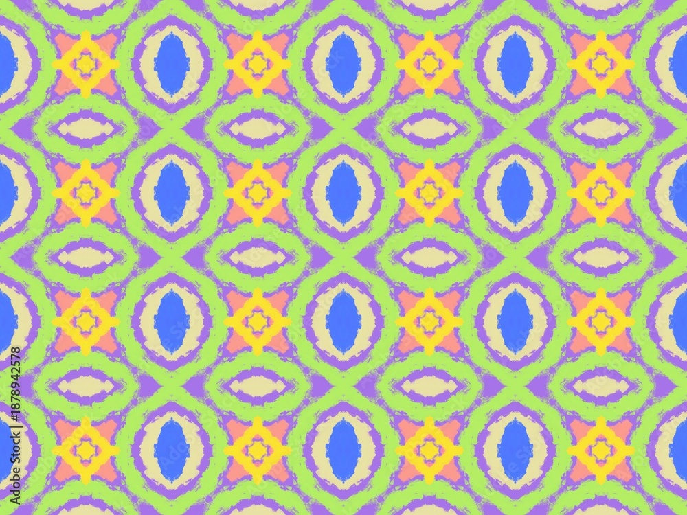 Fototapeta premium Abstract Seamless Pattern. For textiles, tablecloths, wallpapers, packaging, fashion prints, backgrounds, and graphic design projects