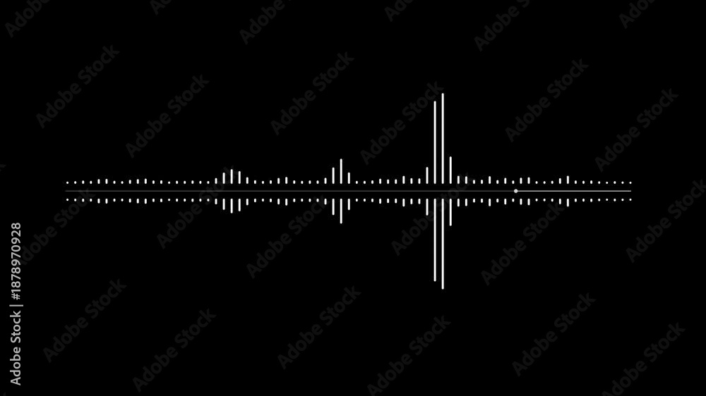 Audio Spectrum Animation Music Visualizer with Dynamic Sound Wave ...