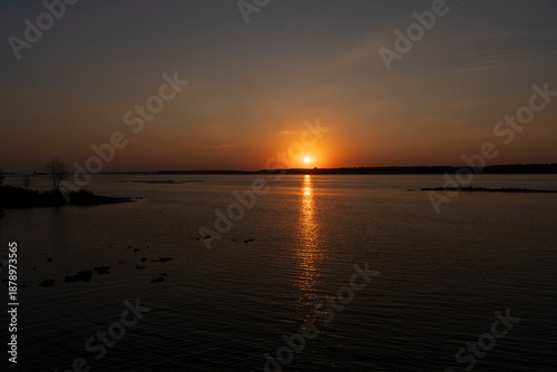 Sonnenuntergang am Sankt Lorenz Strom - Thousand Islands