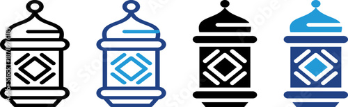 The classic lantern icon that is always a companion during Islamic holidays or Ramadan