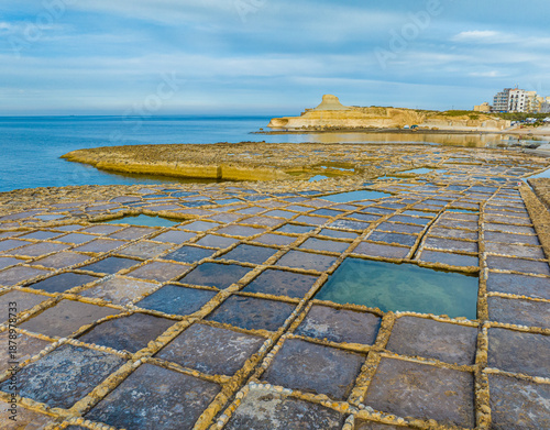 ⁦Saltpans on Xwejni Bay⁩⁦, Gozo island, Maltese island
