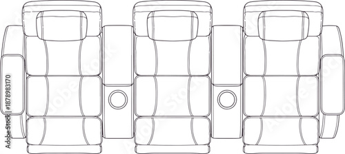 Cozy and inviting seating arrangements for a home cinema or entertainment room. Offering comfortable chairs that create the perfect area for watching movies and enjoying entertainment.