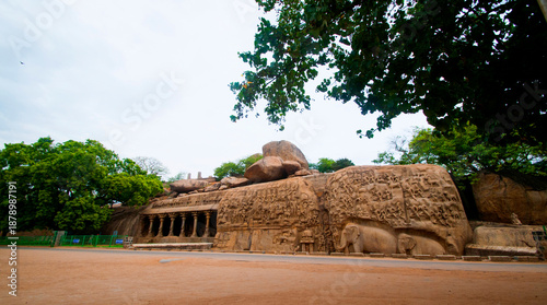 Descent of the Ganges and Arjuna's Penance, Mahabalipuram, Tamil Nadu, India