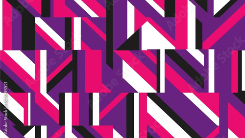 Vibrant geometric pattern background work features abstract shapes and colors