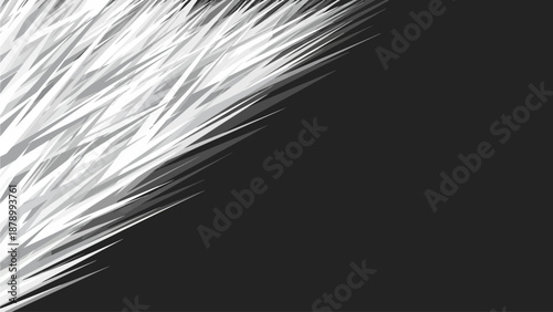 A streak of white lines moves across a dark background work area