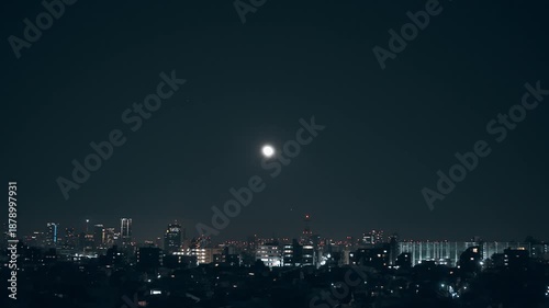 東京　夜景　景色　マンション　ビル群