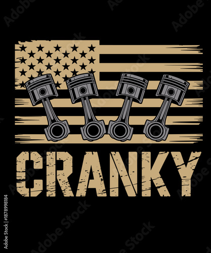 Cranky Crankshaft Funny Car Engine Pistons Mechanic