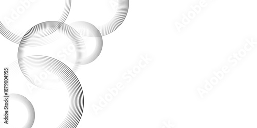 Abstract background with grey gradient circle ring. Spiral sound wave rhythm line dynamic shape. abstract background, Vector illustration design for presentation, banner, cover, poster, texture Etc. 