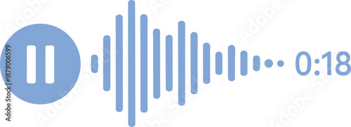 Sound wave spectrum visualization for voice chat
