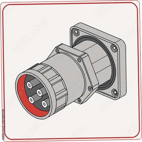 Industrial electrical connector