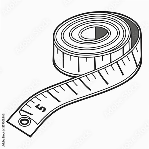 Measuring tape illustration