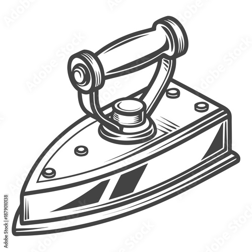 Vintage iron illustration