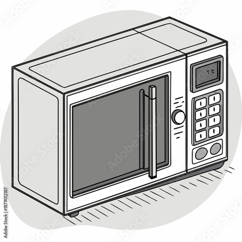 Modern kitchen microwave