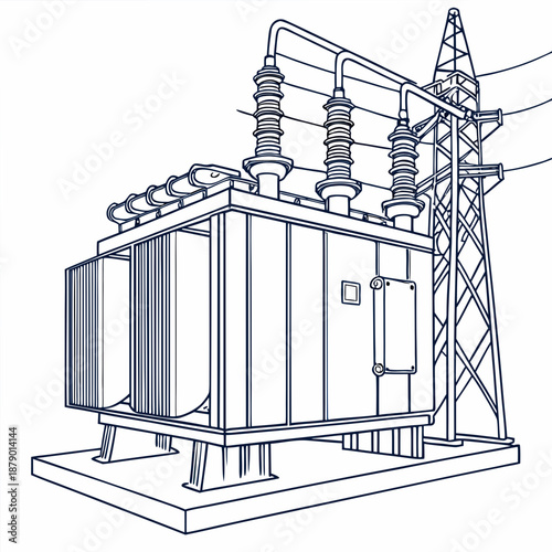 Industrial electrical transformer