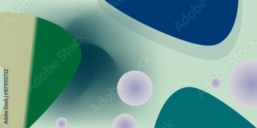 3d rendering of levitating sphere with wave pattern abstract background