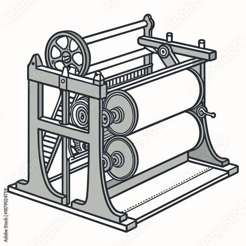 Industrial printing press
