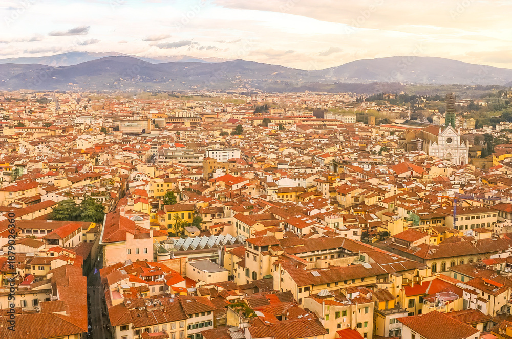 Obraz premium Aerial view of Florence, Italy