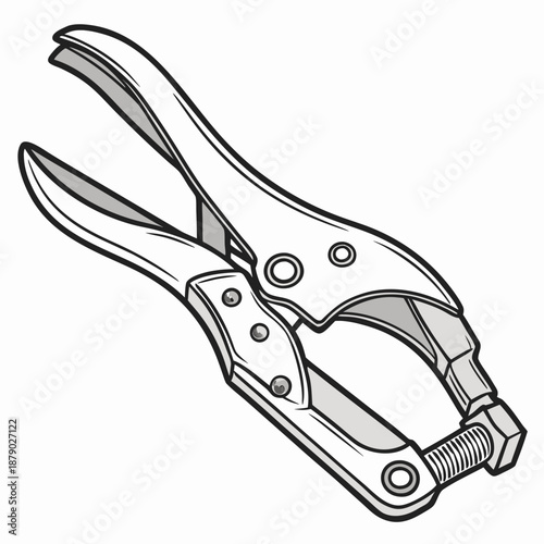 Gardening pruner illustration