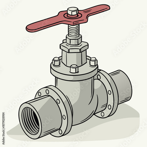 Industrial gate valve