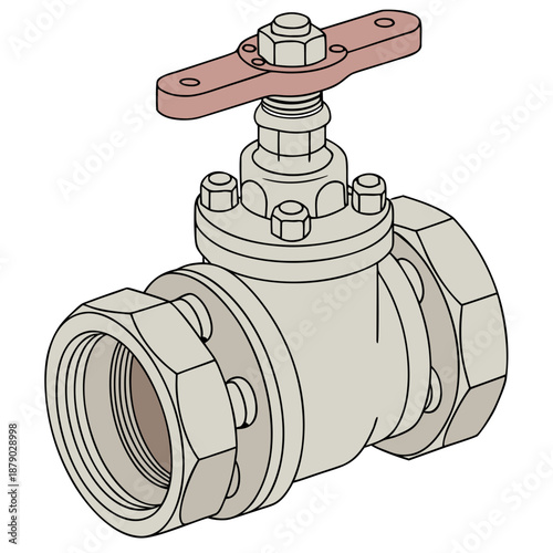 Industrial gate valve