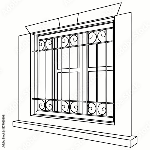 Decorative window grille