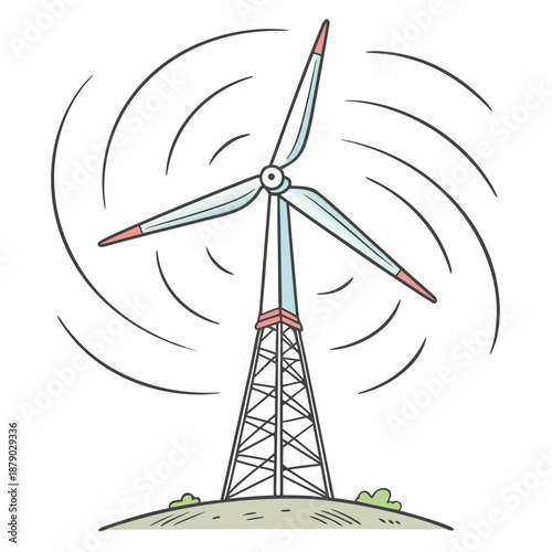 Wind turbine illustration