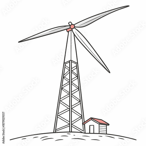 Wind turbine illustration
