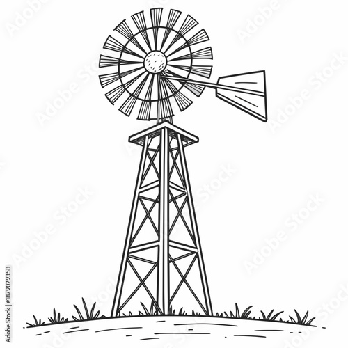 Windmill illustration